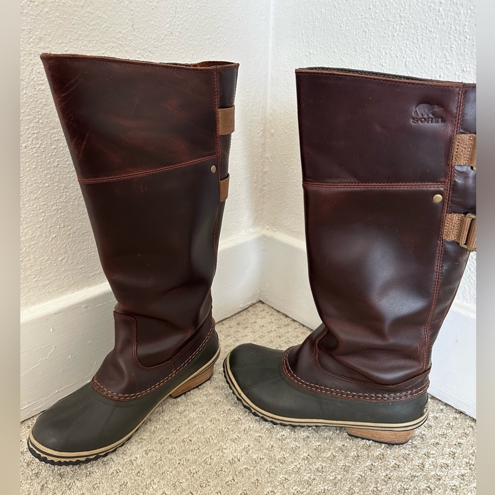 SOREL SLIMPACK TALL EQUESTRIAN RIDING
RAIN BOOTS WOMEN